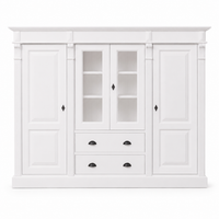 Bookcase - Nevers - Solid Pine - 180 x 39 x 140 cm - White