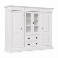 Bookcase - Nevers - Solid Pine - 180 x 39 x 140 cm - White