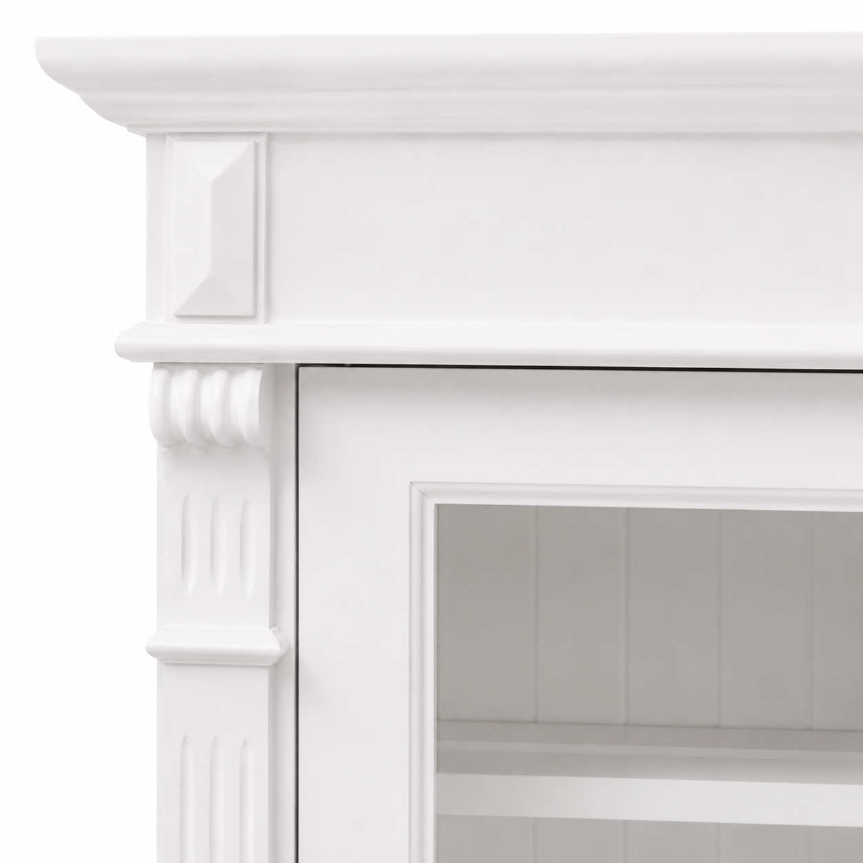 Bookcase - Nevers - Solid Pine - 180 x 39 x 140 cm - White