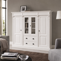 Bookcase - Nevers - Solid Pine - 180 x 39 x 140 cm - White