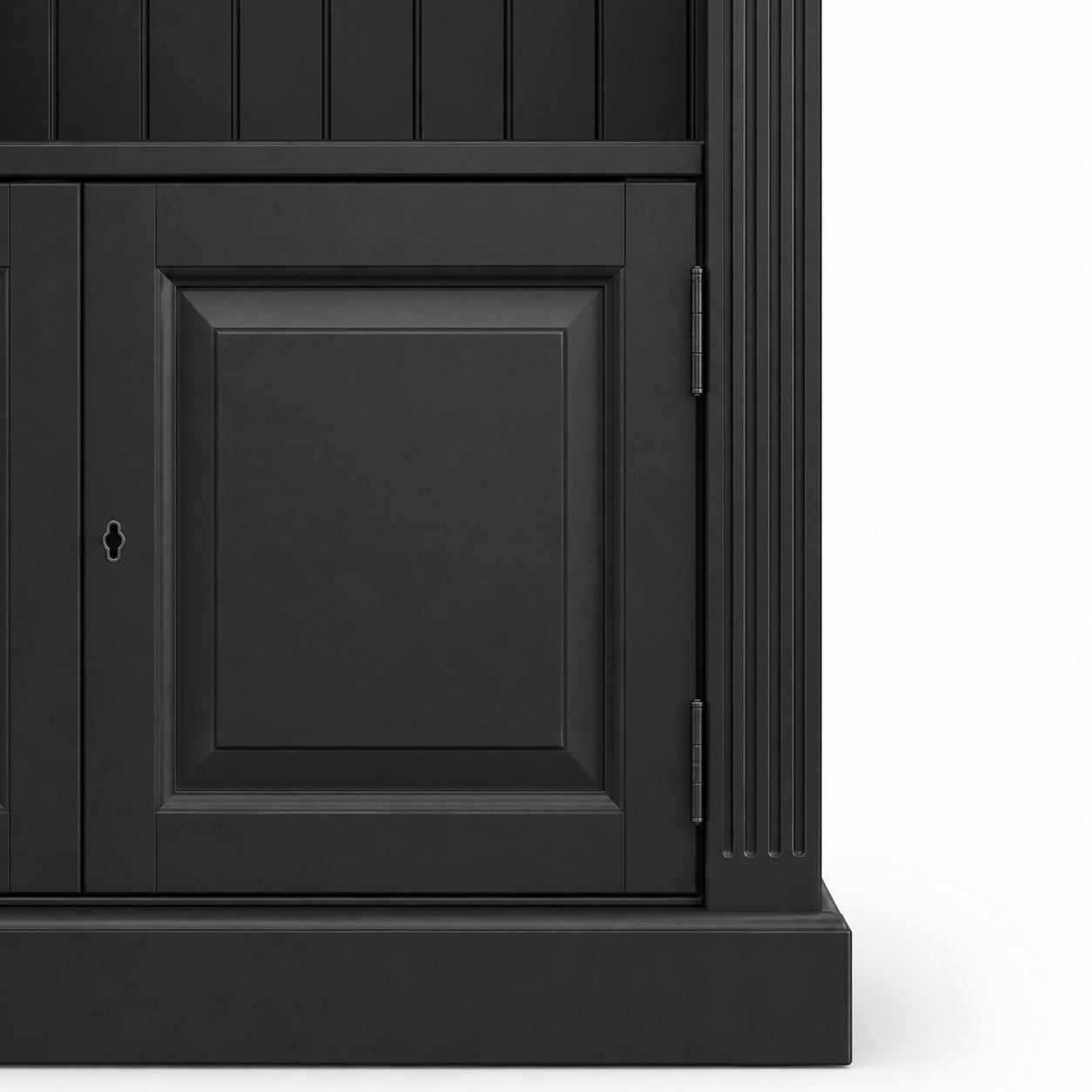 Bookcase - Provins - Solid Pine - 340 x 46 x 197 cm - Black