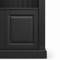 Bookcase - Provins - Solid Pine - 340 x 46 x 197 cm - Black