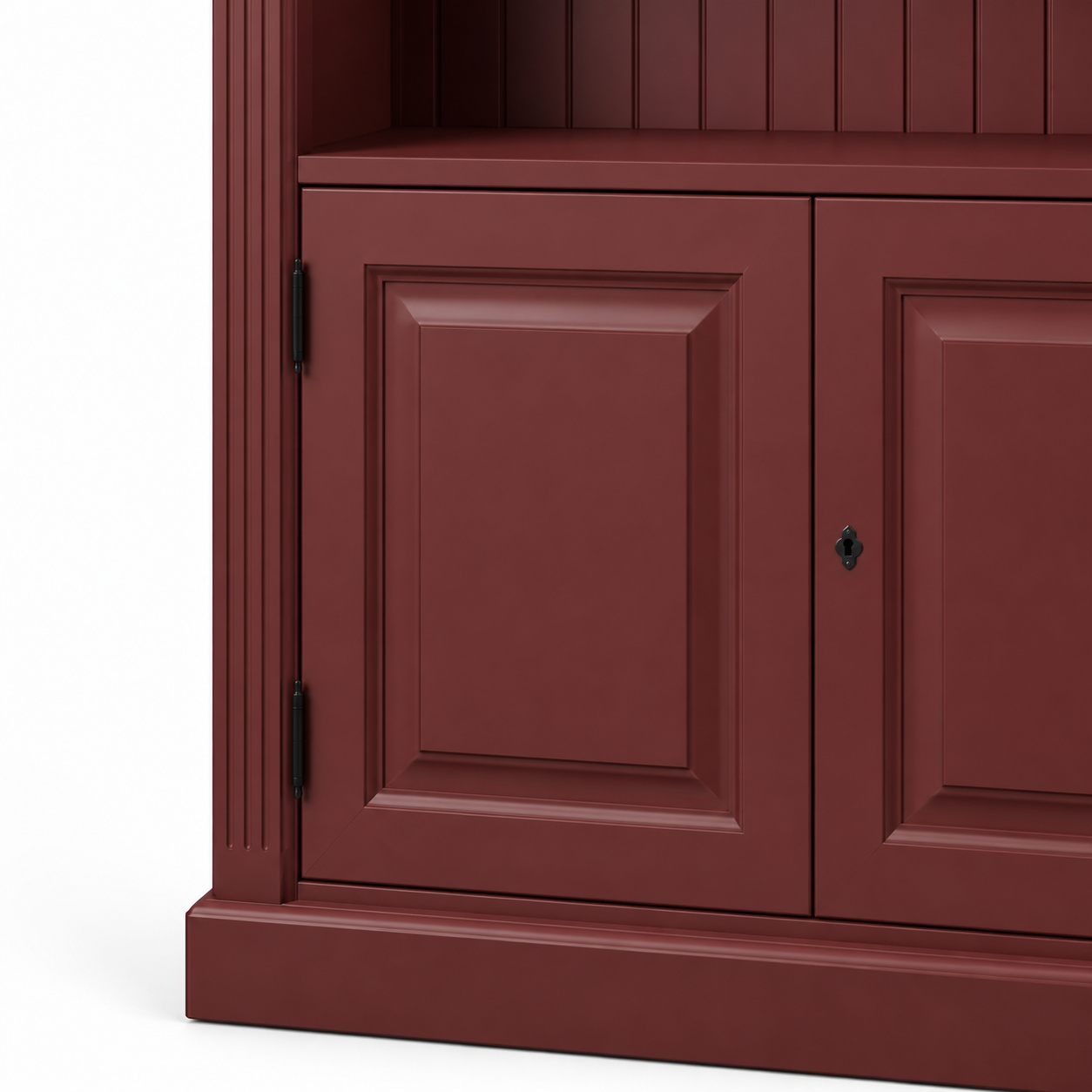 Bookcase - Provins - Solid Pine - 340 x 46 x 197 cm - Bordeaux