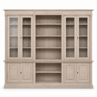 Bookcase - Saumur - Solid Oak - 286 x 51 x 228 cm - Oak