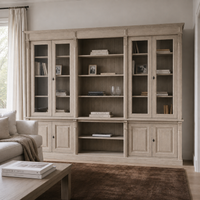Bookcase - Saumur - Solid Oak - 286 x 51 x 228 cm - Oak