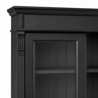 Bookcase - Saumur - Solid Pine - 286 x 51 x 228 cm - Black