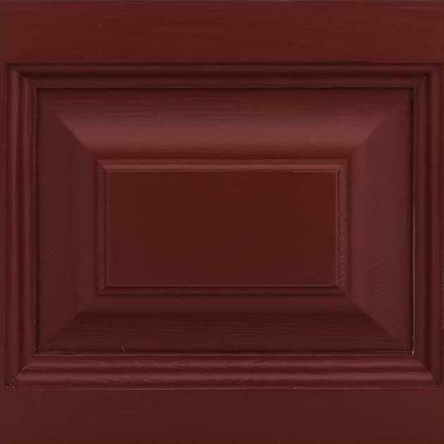 Bookcase - Saumur - Solid Pine - 286 x 51 x 228 cm - Bordeaux - material and colour sample