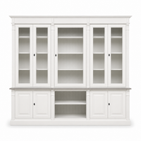 Bookcase - Saumur - Solid Pine - 286 x 51 x 228 cm - White