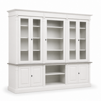 Bookcase - Saumur - Solid Pine - 286 x 51 x 228 cm - White