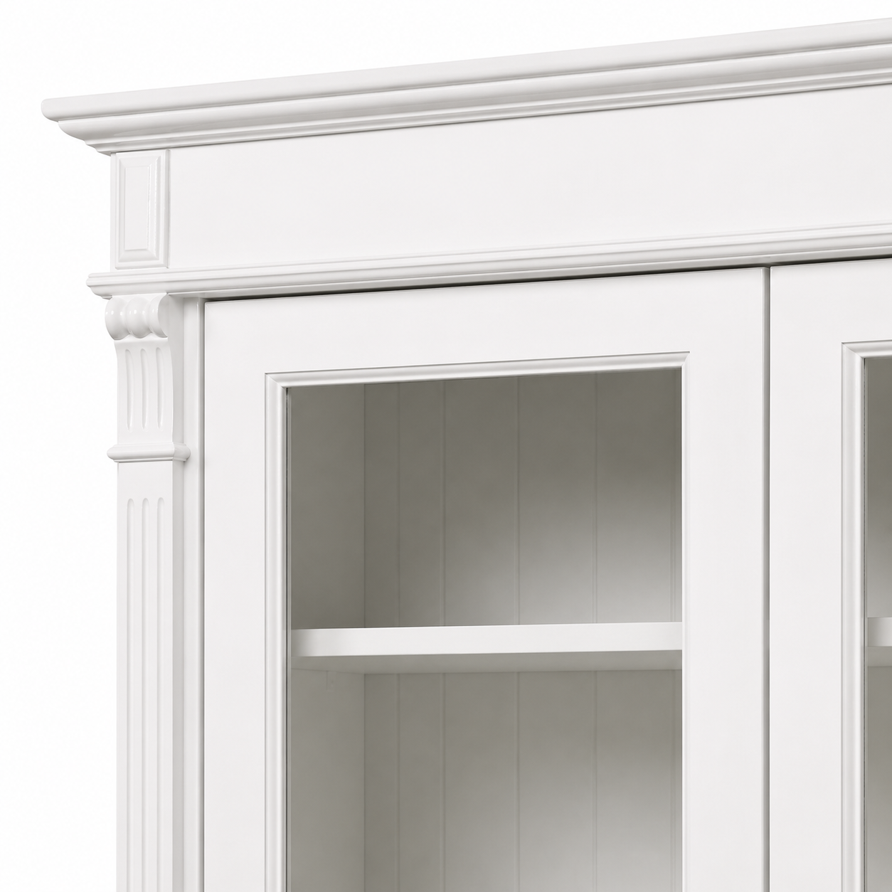 Bookcase - Saumur - Solid Pine - 286 x 51 x 228 cm - White