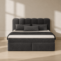 Boxspring Bett Verona - Anthrazit - Marcottestyle Shop 180 x 200 cm