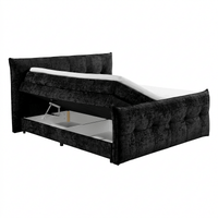 Boxspring Gallardo - Schwarz | Includes Base and Topper - Marcottestyle Shop 180 x 200 cm HR foam topper (cold foam) No cushions