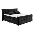 Boxspring Gallardo - Schwarz | Includes Base and Topper
