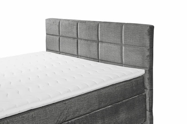 Boxspring Navaro - Gray | Includes Base and Topper