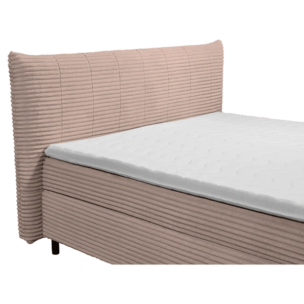 Boxspring Pasena - Peach | Includes Base and Topper - Marcottestyle Shop 180 x 200 cm HR foam topper (cold foam) | Marcottestyle