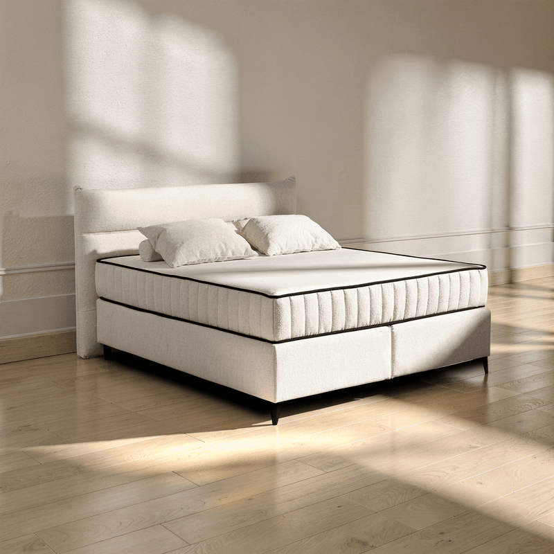 Boxspring Sandro - Beige - Marcottestyle Shop 180 x 200cm H3 - 80kg