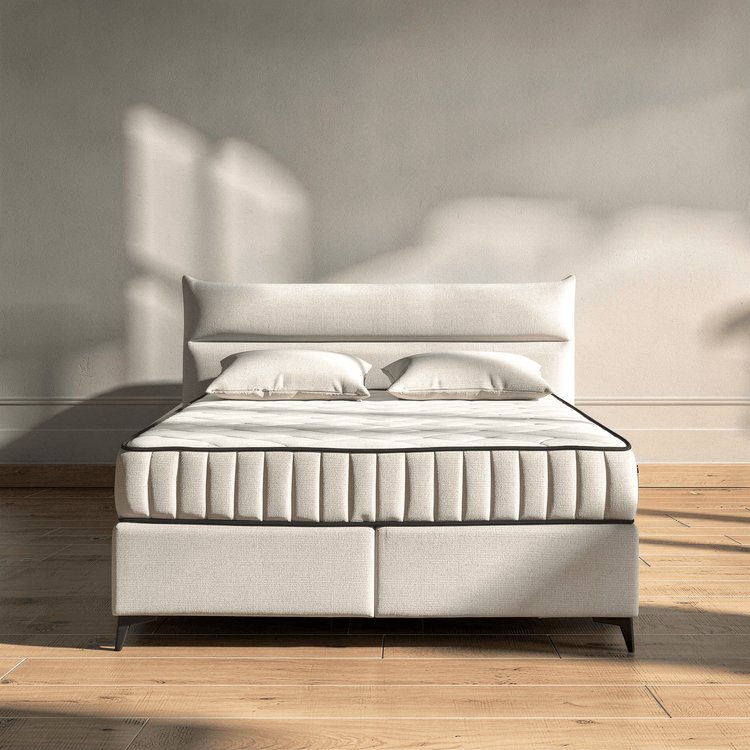 Boxspring Sandro - Beige - Marcottestyle Shop 180 x 200cm H3 - 80kg | Marcottestyle