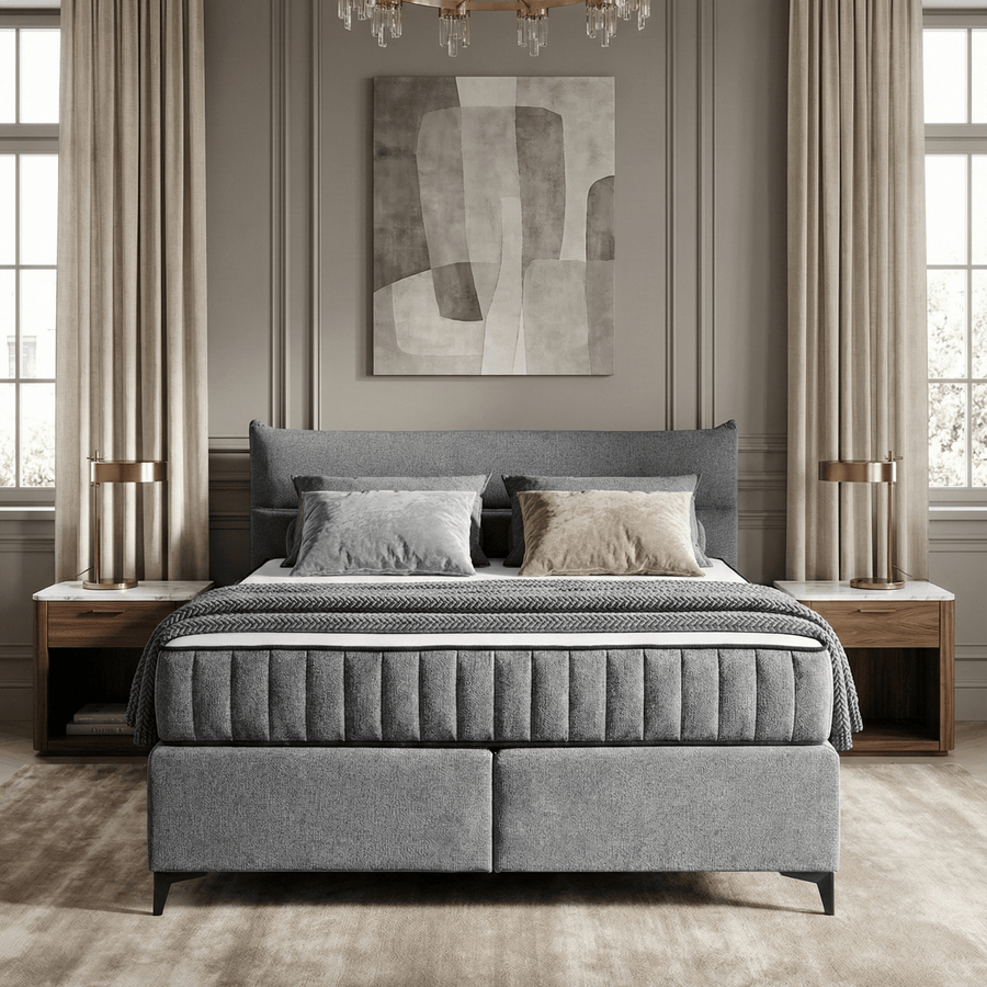 Lit boxspring Sandro - Graphite - Marcottestyle Shop 180 x 200cm H3 - 80kg