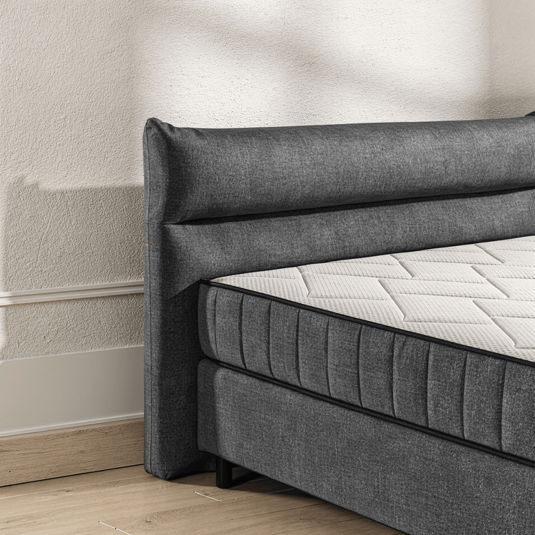 Boxspring Sandro - Graphite - Marcottestyle Shop 180 x 200cm H3 - 80kg | Marcottestyle