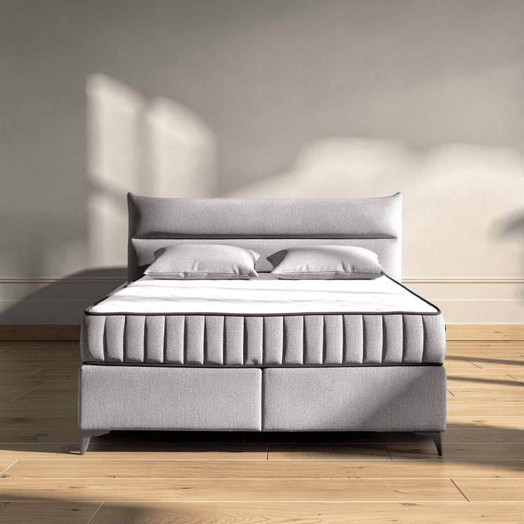 Boxspring Sandro - Gray - Marcottestyle Shop 180 x 200cm H3 - 80kg | Marcottestyle