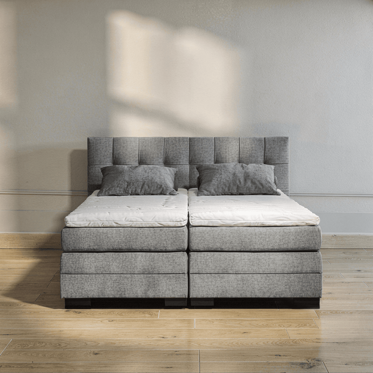 Boxspring Tabeno - Graphite - Electric Adjustable - Marcottestyle Shop 180 x 200cm HR foam topper (cold foam) | Marcottestyle