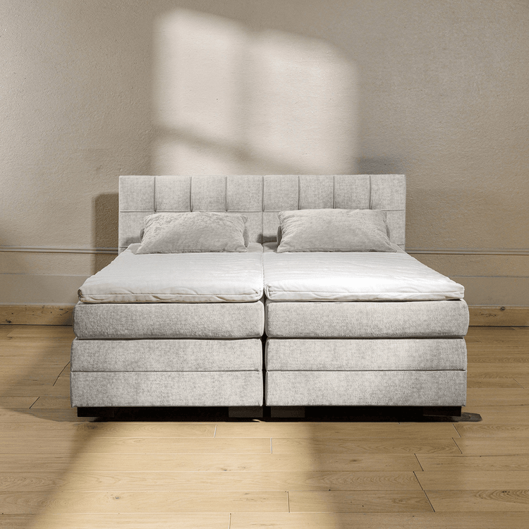 Boxspring Tabeno - Sand - Electric Adjustable - Marcottestyle Shop 180 x 200cm HR foam topper (cold foam) | Marcottestyle