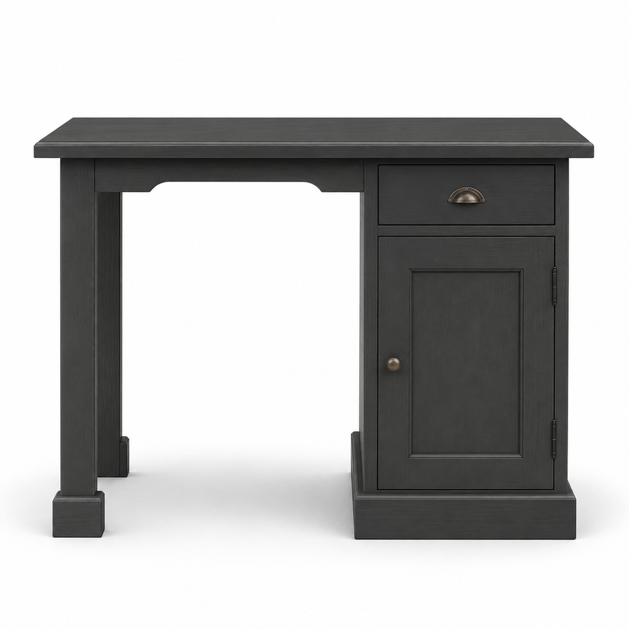 Desk - Bristol - Solid Pine - 110 x 70 x 78 cm - Black