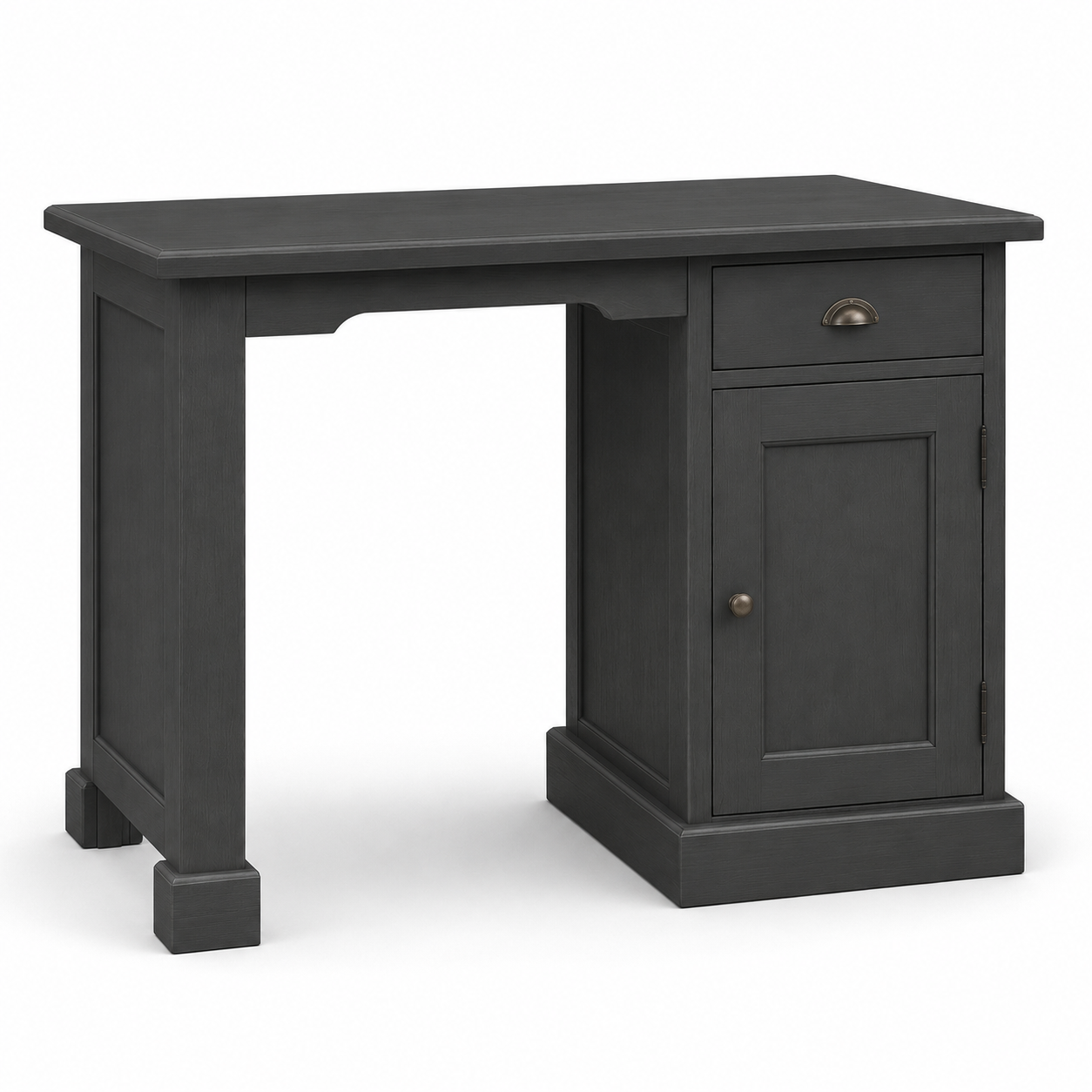 Desk - Bristol - Solid Pine - 110 x 70 x 78 cm - Black