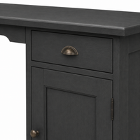 Desk - Bristol - Solid Pine - 110 x 70 x 78 cm - Black