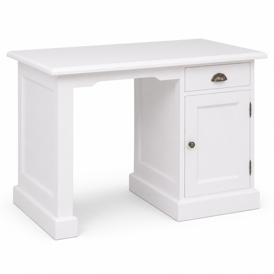 Desk - Bristol - Solid Pine - 110 x 70 x 78 cm - White