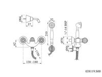 Bronces Mestre Indica 038119 technische tekening met maten
