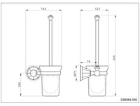 Bronces Mestre Indica 038084 technische tekening met maten