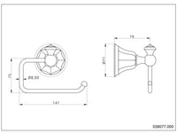 Bronces Mestre Indica 038077 technische tekening met maten
