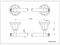 Bronces Mestre Indica 038272 technische tekening met maten