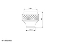 Bronces Mestre Soho Knob for Shower System - 071445 - technical drawing