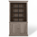 Wexford Vitrine - Marron Chêne avec 2 Verre Panel Portes