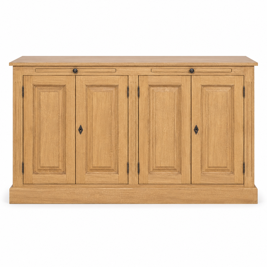 Buffet - Amboise - Solid Oak - 151 x 51 x 84 cm - Oak
