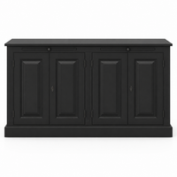 Buffet - Amboise - Solid Pine - 151 x 51 x 84 cm - Black