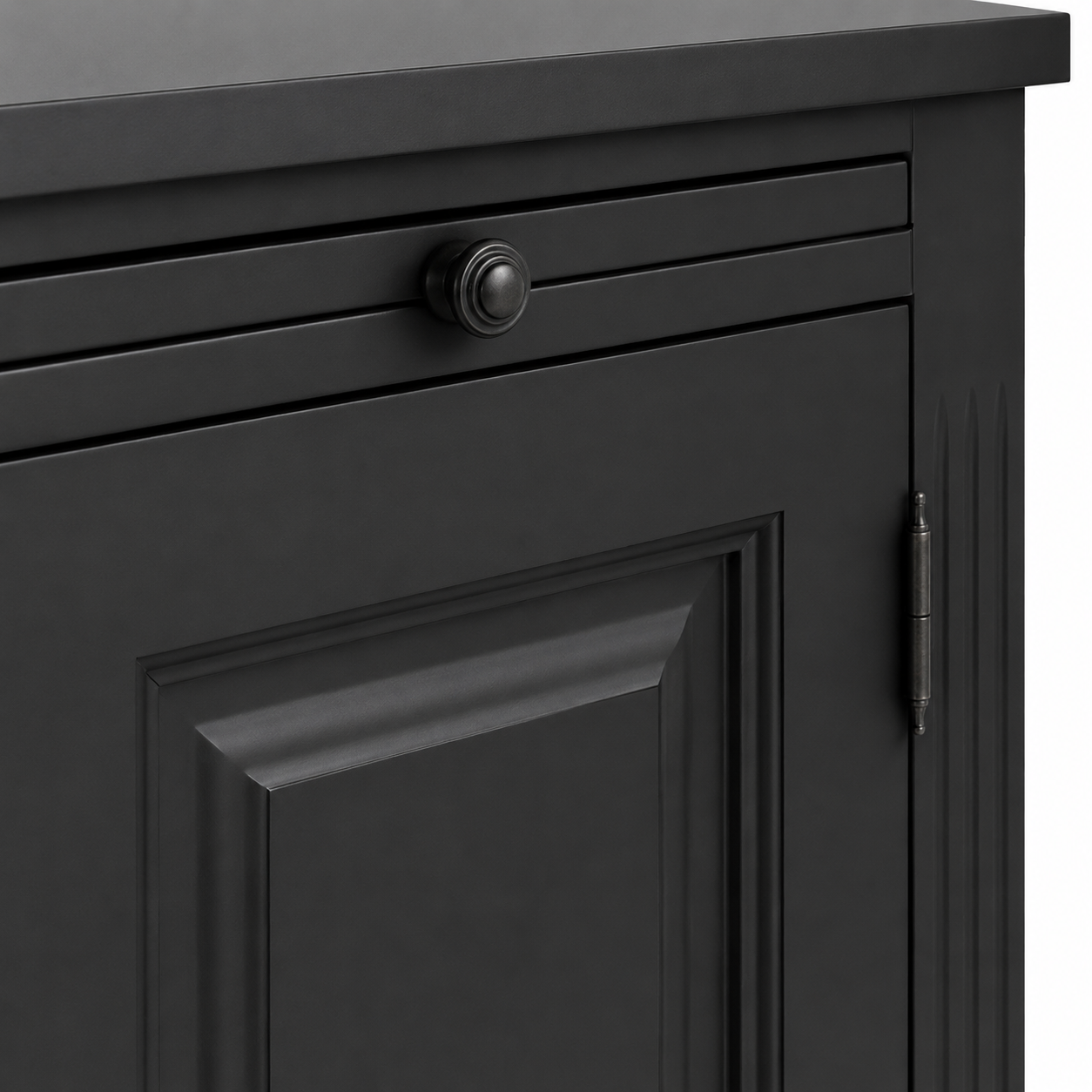 Buffet - Amboise - Solid Pine - 151 x 51 x 84 cm - Black