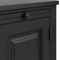 Buffet - Amboise - Solid Pine - 151 x 51 x 84 cm - Black