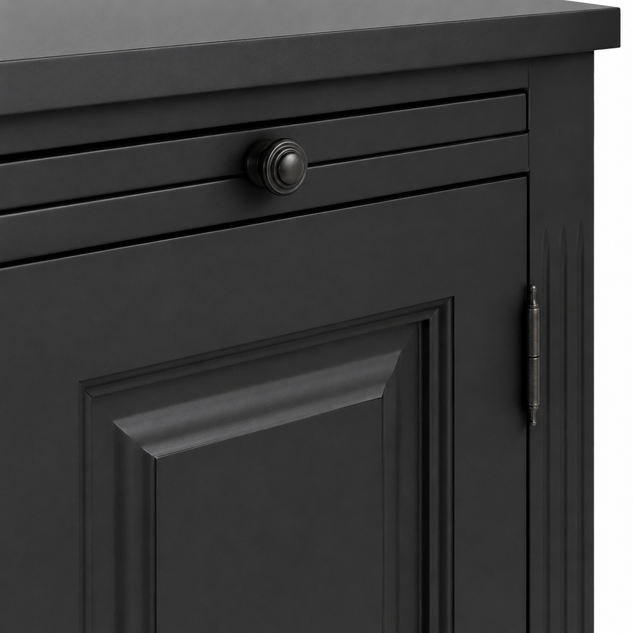 Buffet - Amboise - Solid Pine - 151 x 51 x 84 cm - Black