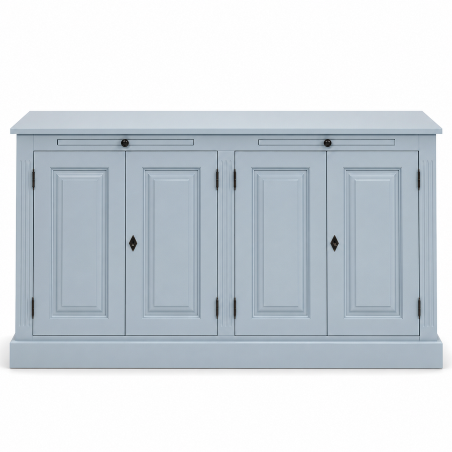 Buffet - Amboise - Solid Pine - 151 x 51 x 84 cm - Light blue