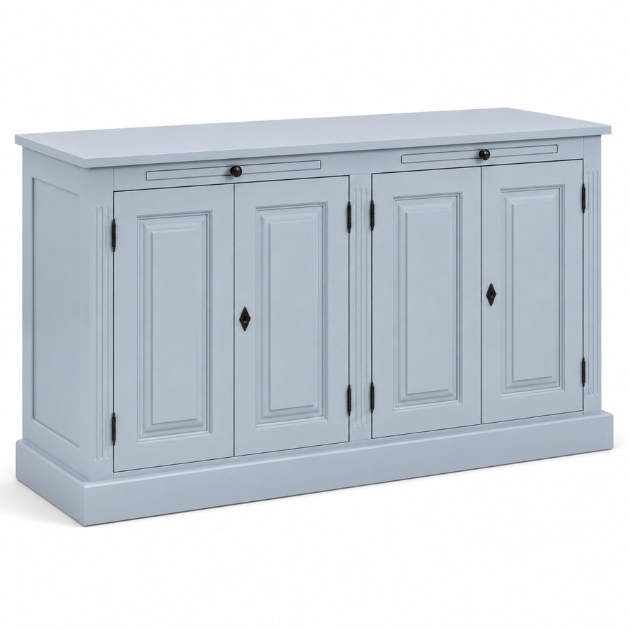 Buffet - Amboise - Solid Pine - 151 x 51 x 84 cm - Light blue