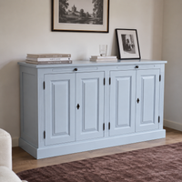 Buffet - Amboise - Solid Pine - 151 x 51 x 84 cm - Light blue
