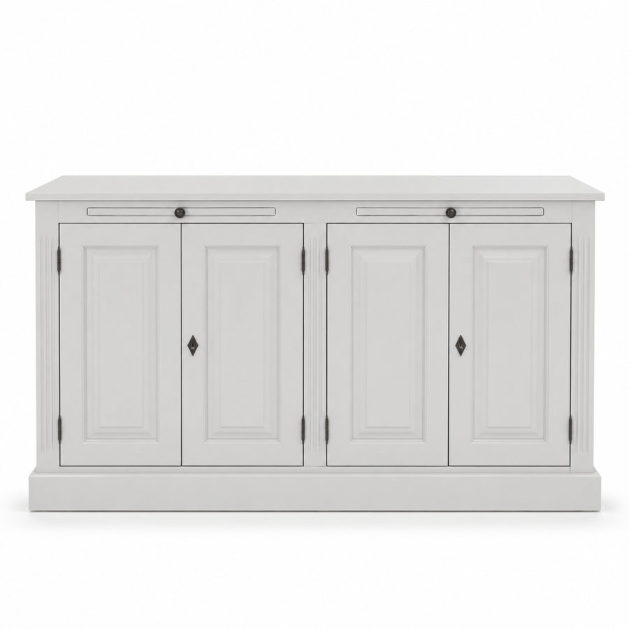 Buffet - Amboise - Solid Pine - 151 x 51 x 84 cm - White