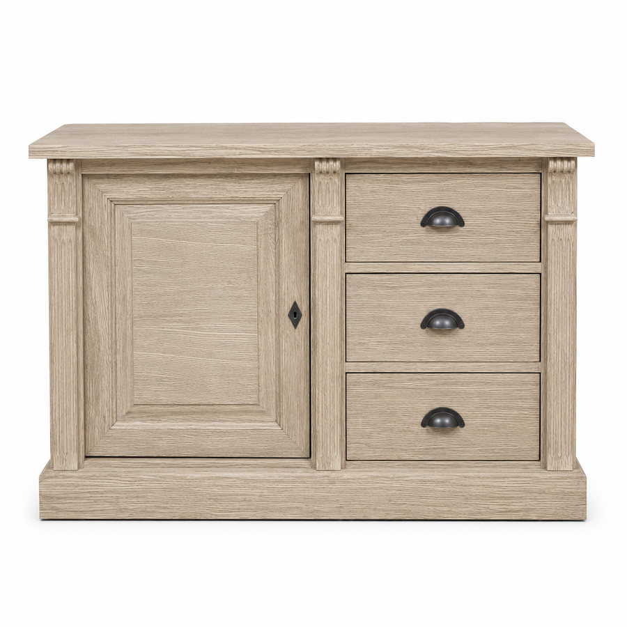 Buffet - Angers - Solid Oak - 116 x 51 x 78 cm - Oak