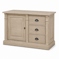 Buffet - Angers - Solid Oak - 116 x 51 x 78 cm - Oak