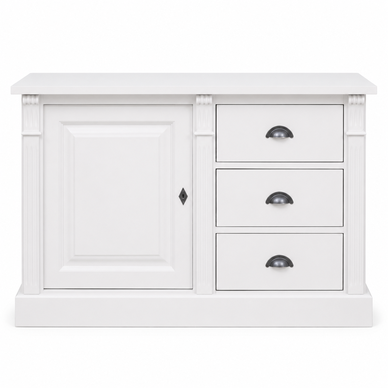 Buffet - Angers - Solid Pine - 116 x 51 x 78 cm - White