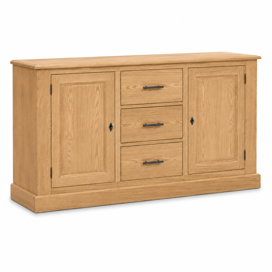 Buffet - Cluny - Solid Oak - 173 x 47 x 93 cm - Oak