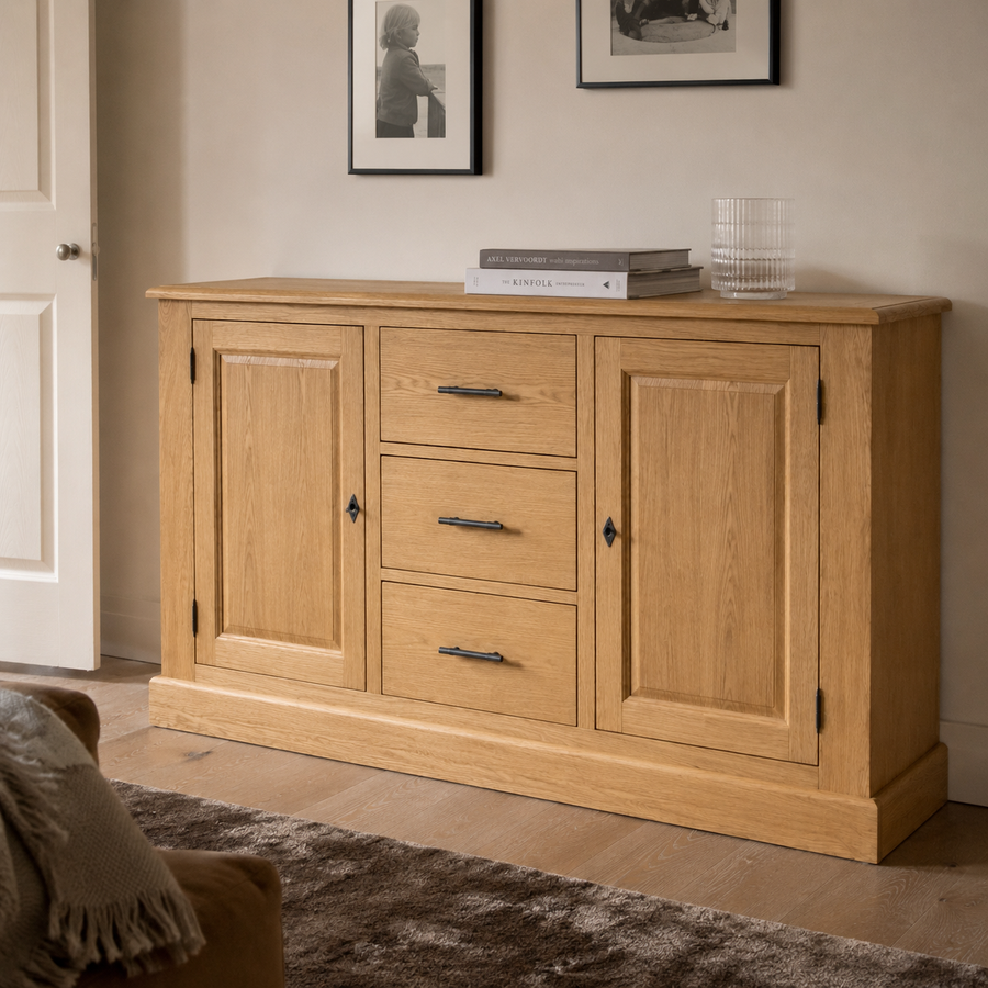 Buffet - Cluny - Solid Oak - 173 x 47 x 93 cm - Oak